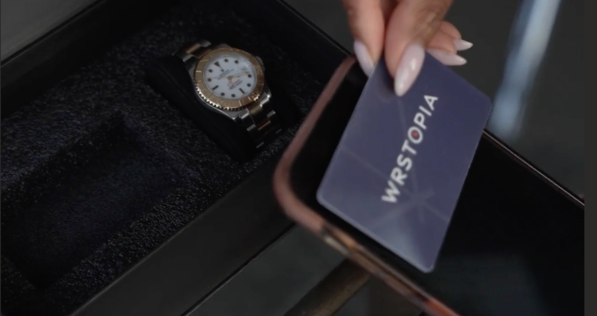 Watch with Wrstopia service passport card