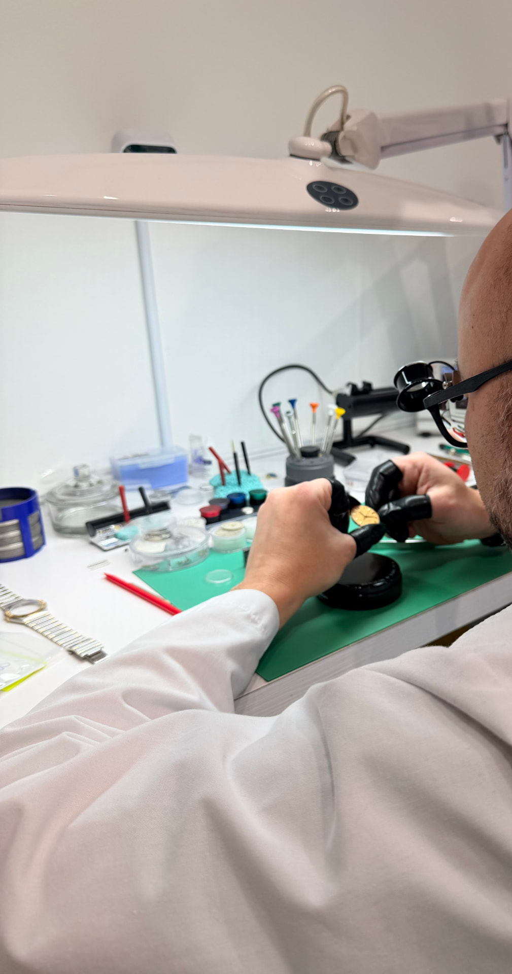 Watchmaker at work